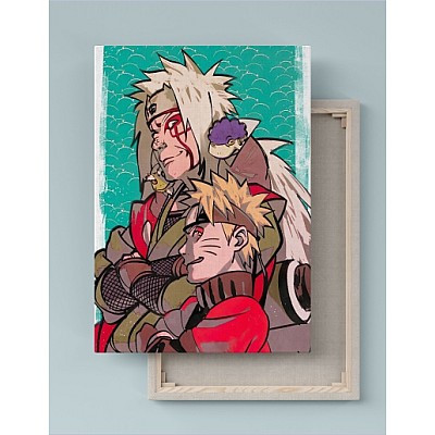 Quadro Decorativo Canvas Naruto e Jiraiya  01